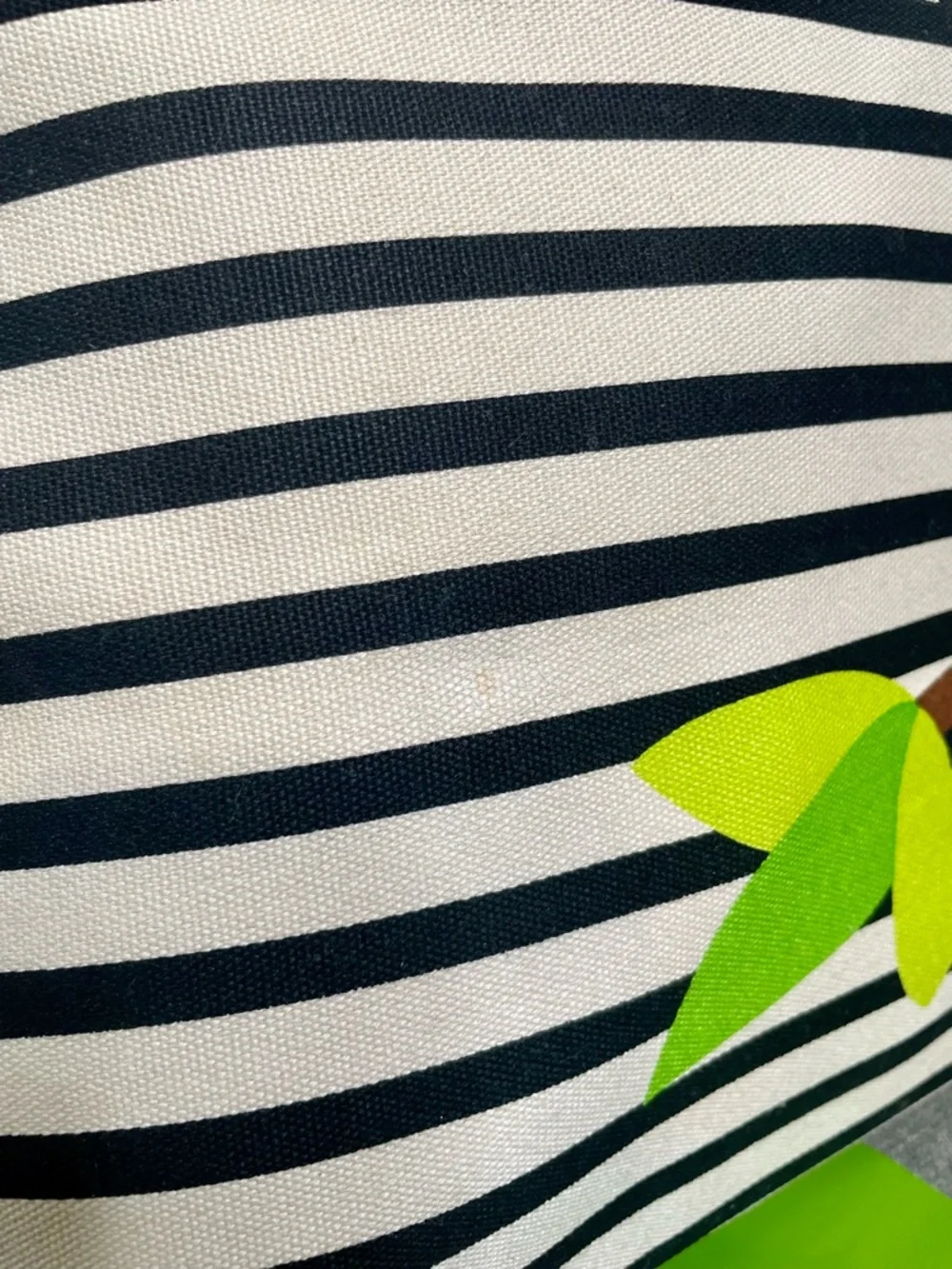 Kate Spade Striped Toucan Montigo Avenue Bon Shopper Tropical Vacation Tote Bag